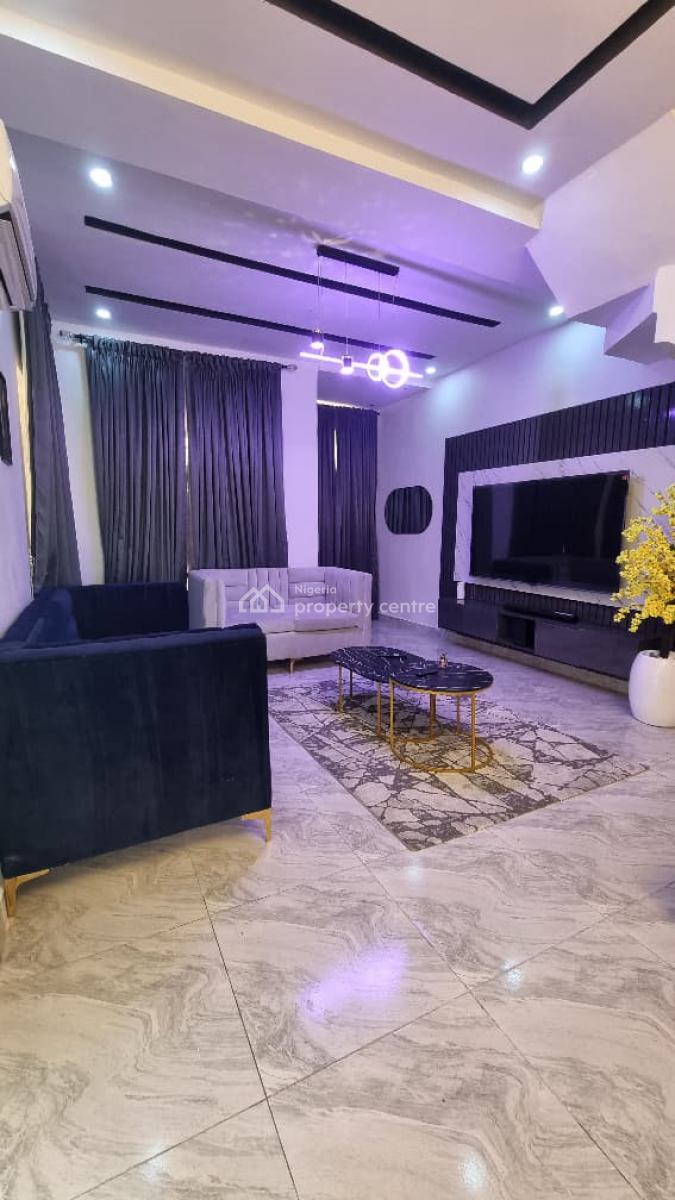 Tastefully Furnished 4 Bedroom Terrace  Duplex with Pool & Playground, Ajah, Ajah, Lagos, Terraced Duplex for Rent