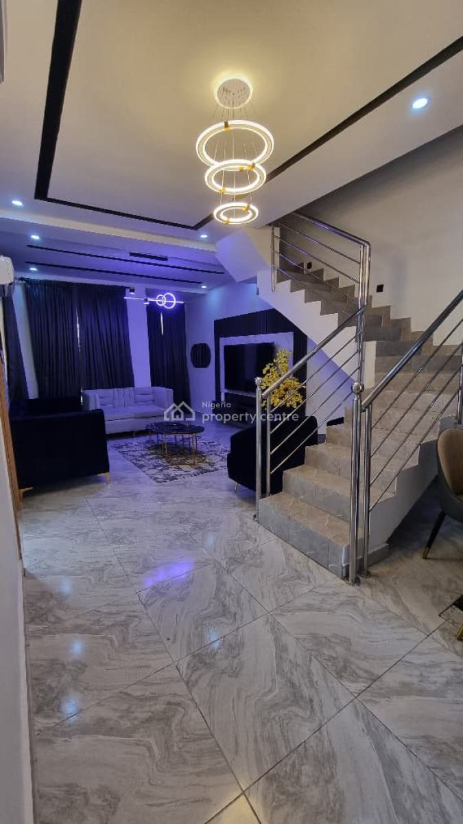 Tastefully Furnished 4 Bedroom Terrace  Duplex with Pool & Playground, Ajah, Ajah, Lagos, Terraced Duplex for Rent