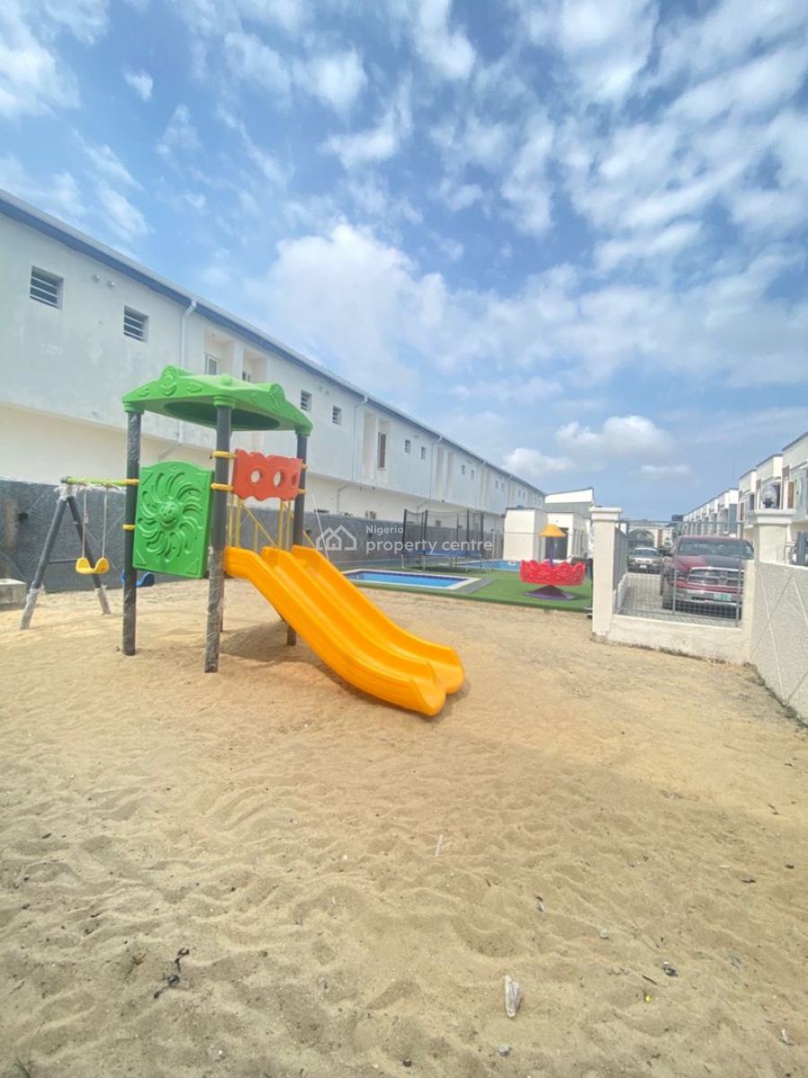 Tastefully Furnished 4 Bedroom Terrace  Duplex with Pool & Playground, Ajah, Ajah, Lagos, Terraced Duplex for Rent