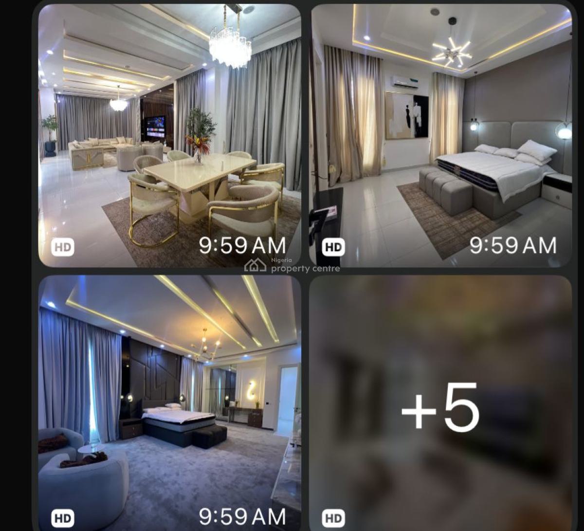 Luxury and Fully Furnished 5bedrooms Detached Duplex with Swimming, Megamorn Estate, Lekki, Lagos, Detached Duplex for Rent