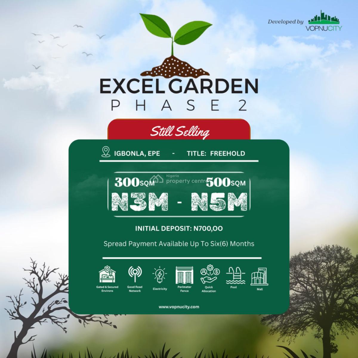 Affordable Land with Freehold and Registered Survey, Excel Gardens Phase 2  Located in The Heart of Igbonla, Epe, Lagos, Residential Land for Sale