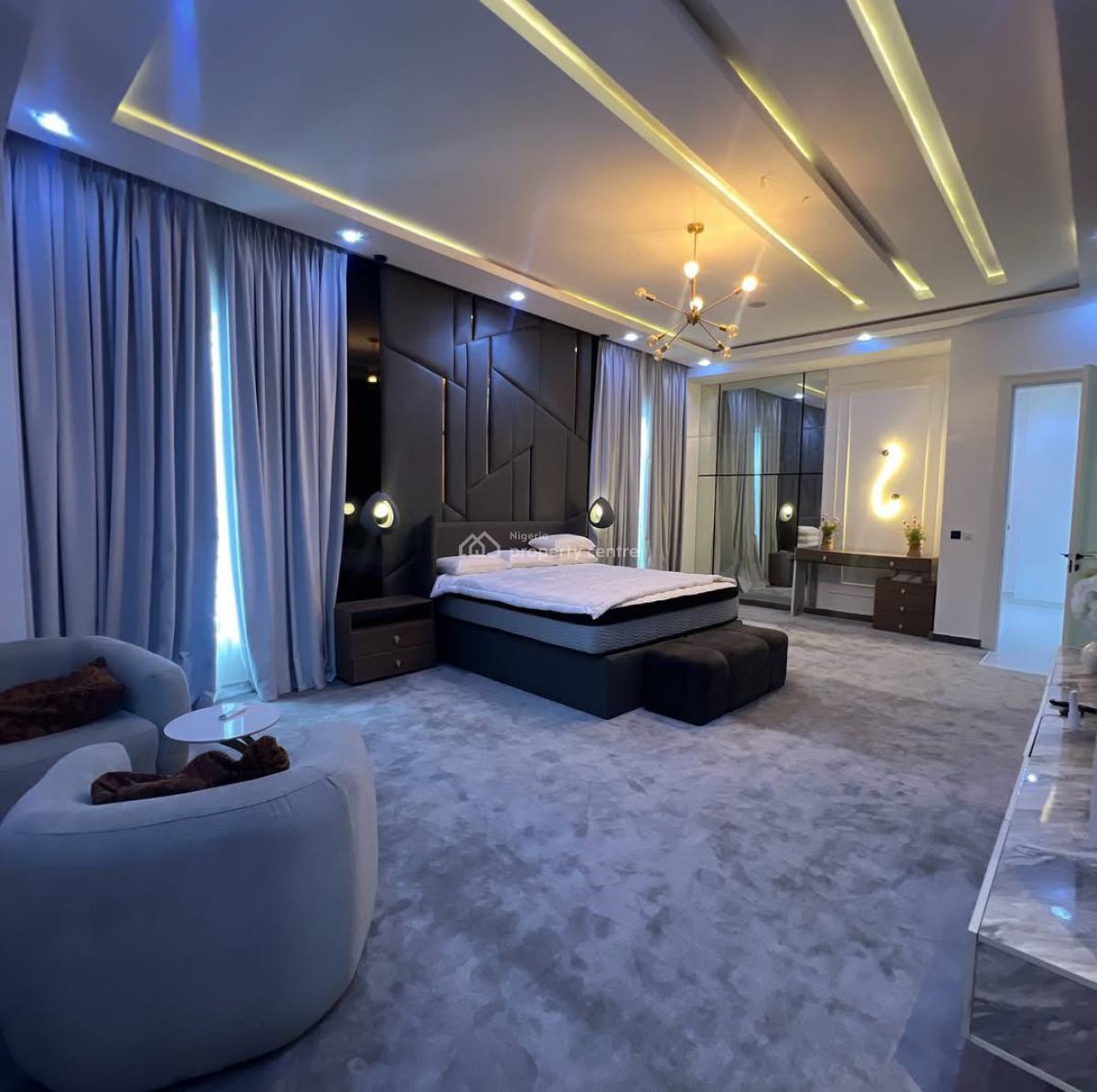 Fully Furnished Smart Homes 5bedrooms Detached Duplex with Pool & Gym, Megamound Estate, Lekki, Lagos, House for Rent
