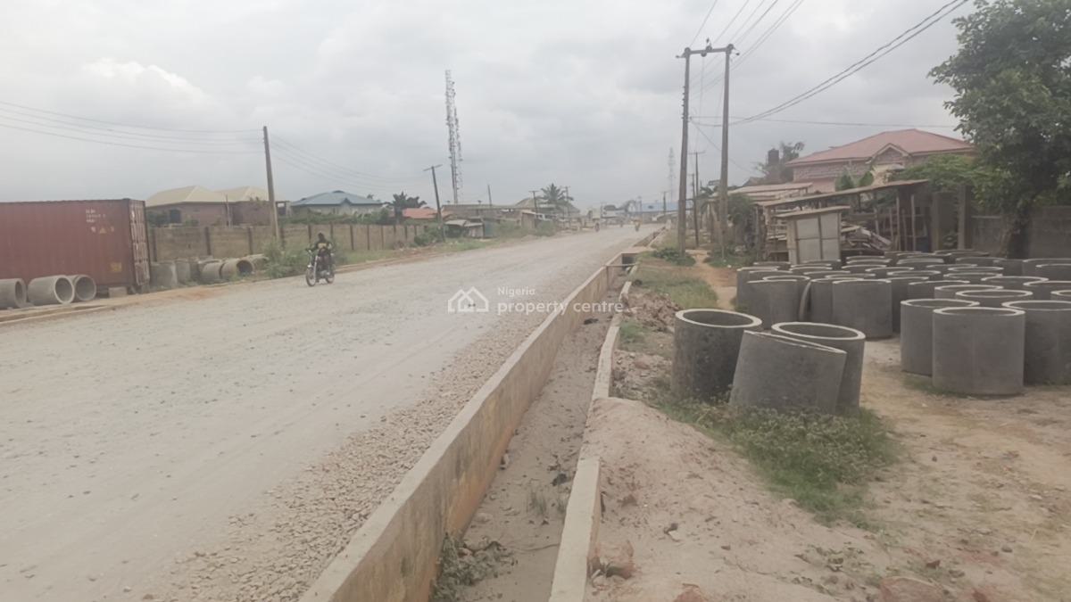 Distress Commercial 2plots Facing Major Road Land, Facing Newly Constructed Offin Main Road, Igbogbo, Ikorodu, Lagos, Mixed-use Land for Sale