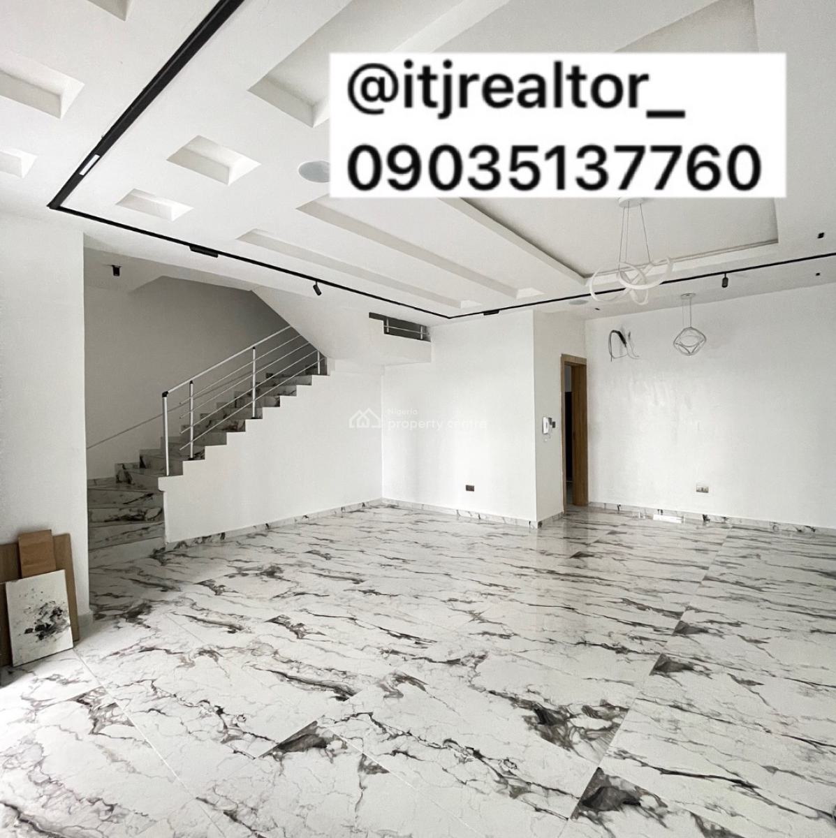 Stunning 4 Bedroom Terrace Duplex with Bq, Ikate, Ikate, Lekki, Lagos, Terraced Duplex for Sale
