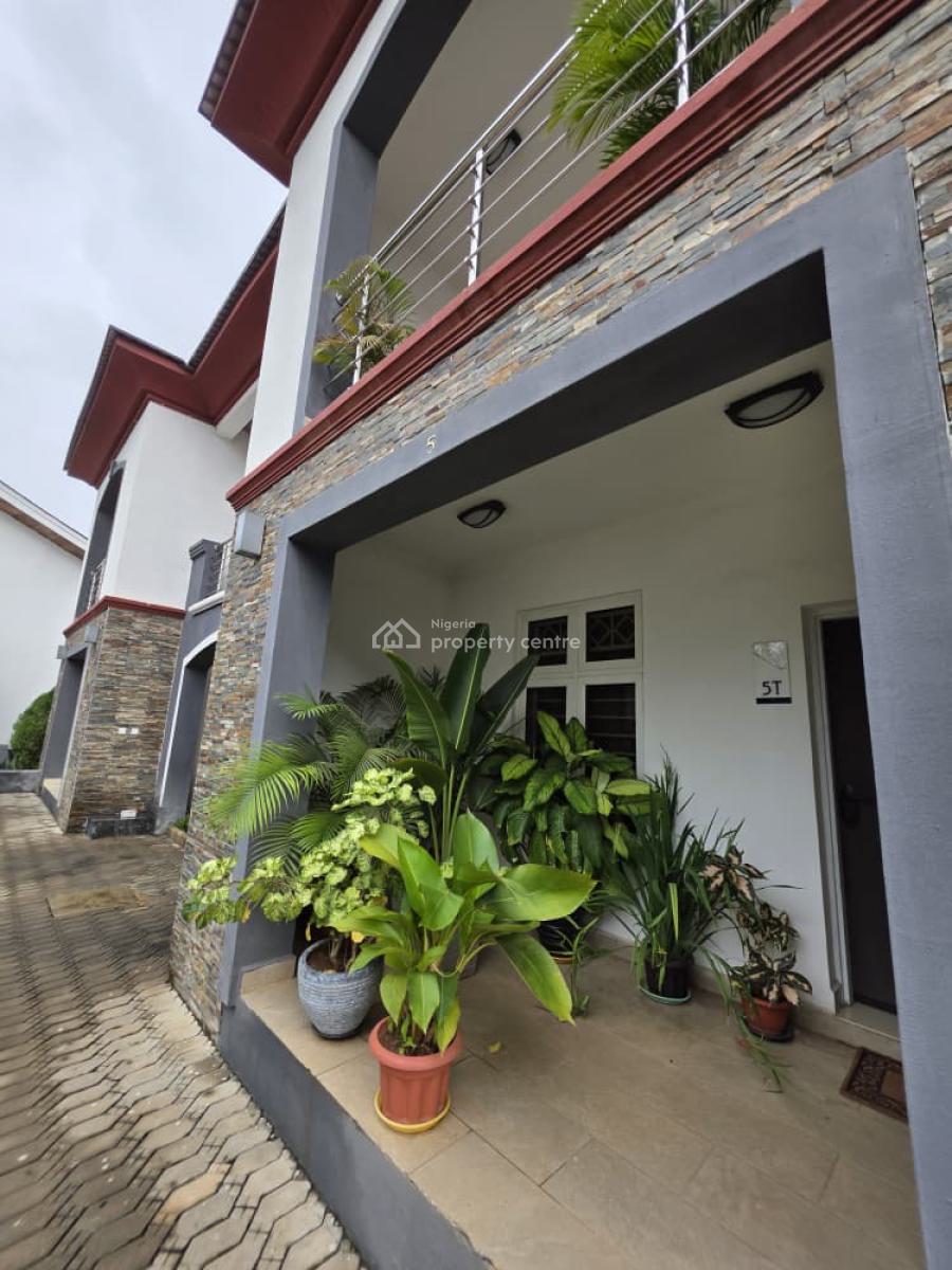 Contemporary 4 Bedroom Service Duplex with Bq, Jabi, Abuja, Terraced Duplex for Rent