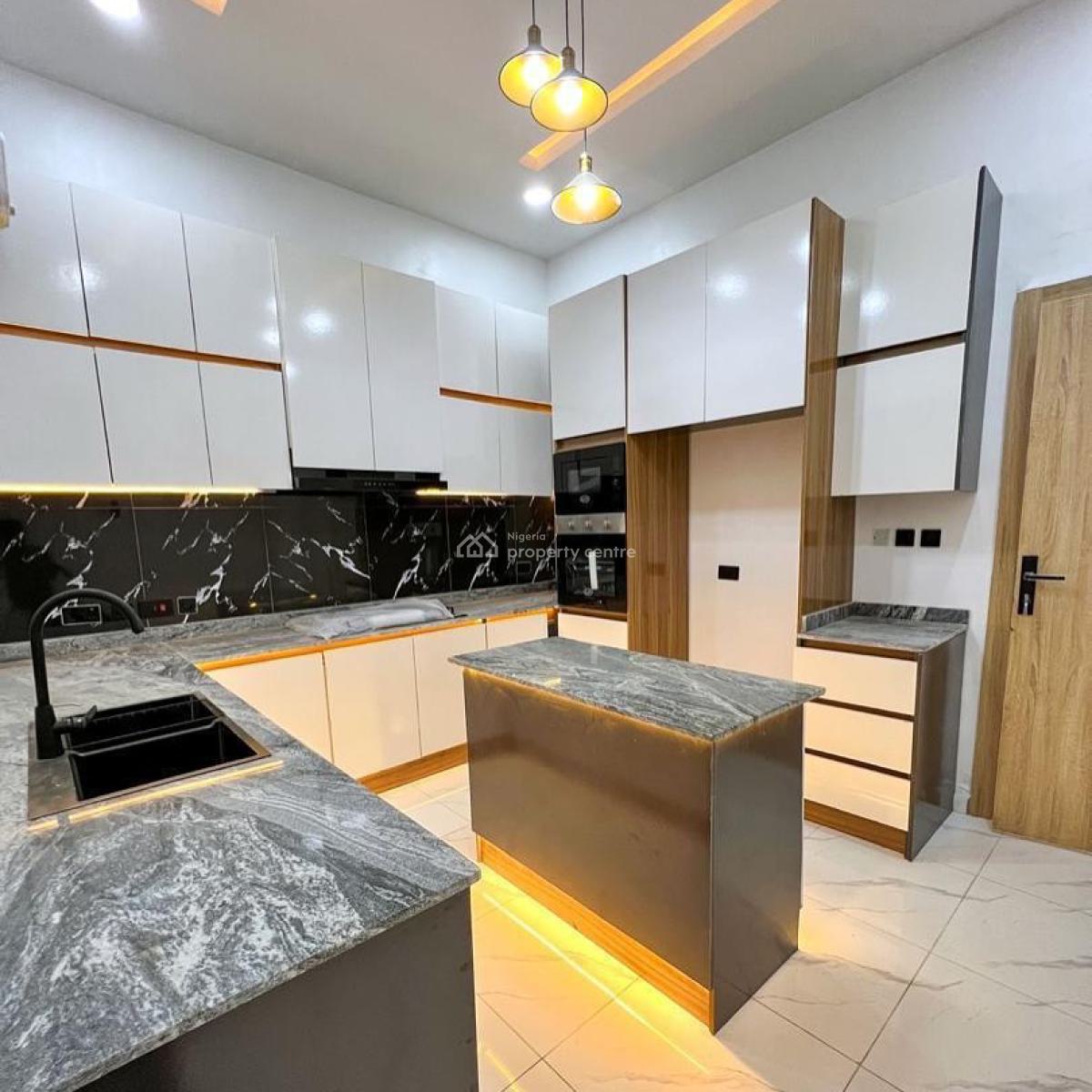 Newly Built 4 Bedrooms Semi-detached House with Bq, Sangotedo, Ajah, Lagos, Semi-detached Duplex for Sale