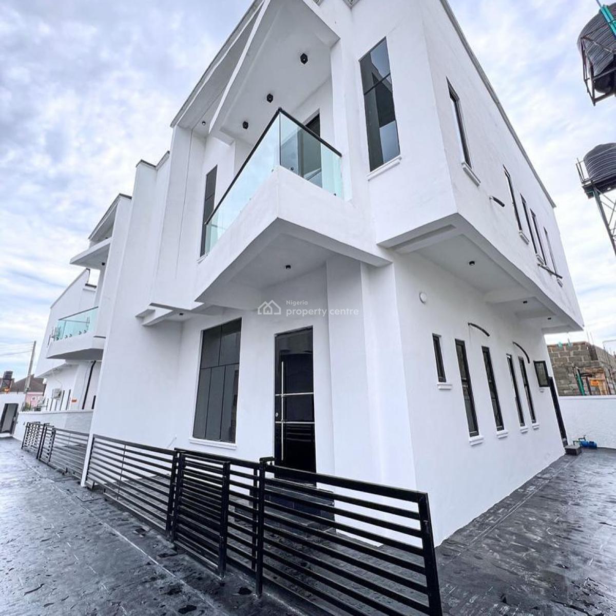 Newly Built 4 Bedrooms Semi-detached House with Bq, Sangotedo, Ajah, Lagos, Semi-detached Duplex for Sale