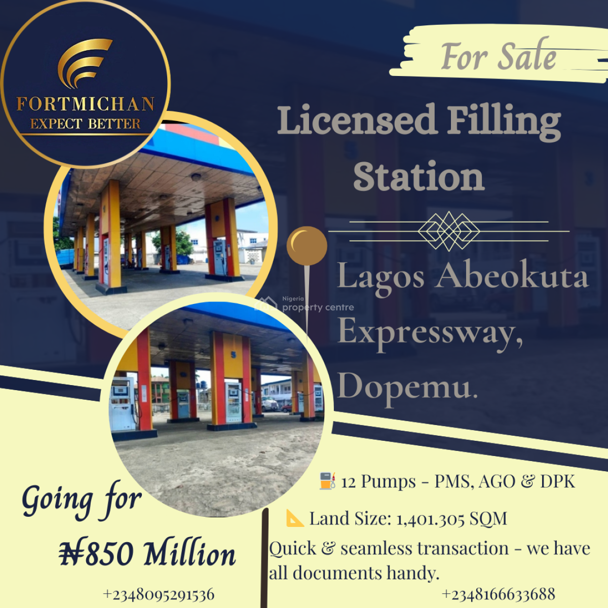 Prime Licensed Filling Station, Lagos Abeokuta Expressway, Dopemu, Agege, Lagos, Filling Station for Sale