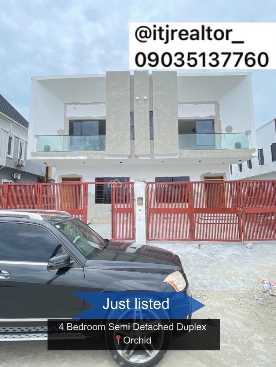 Stunning 4 Bedroom Semi Detached Duplex with Bq, Orchid, Lekki, Lagos, Semi-detached Duplex for Sale