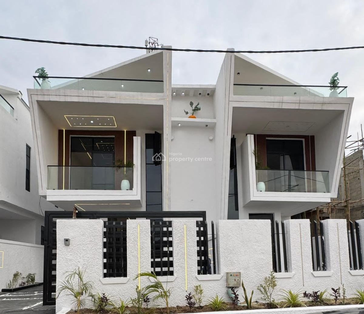 Exquisitely Finished 4 Bedroom Semi-detached Duplex  with Bq., Ikota, Lekki, Lagos, Semi-detached Duplex for Sale