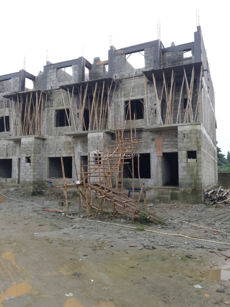 Carcass 5 Bedroom Terrace, Utako, Abuja, Terraced Duplex for Sale