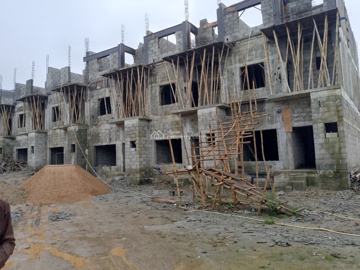 Carcass 5 Bedroom Terrace, Utako, Abuja, Terraced Duplex for Sale