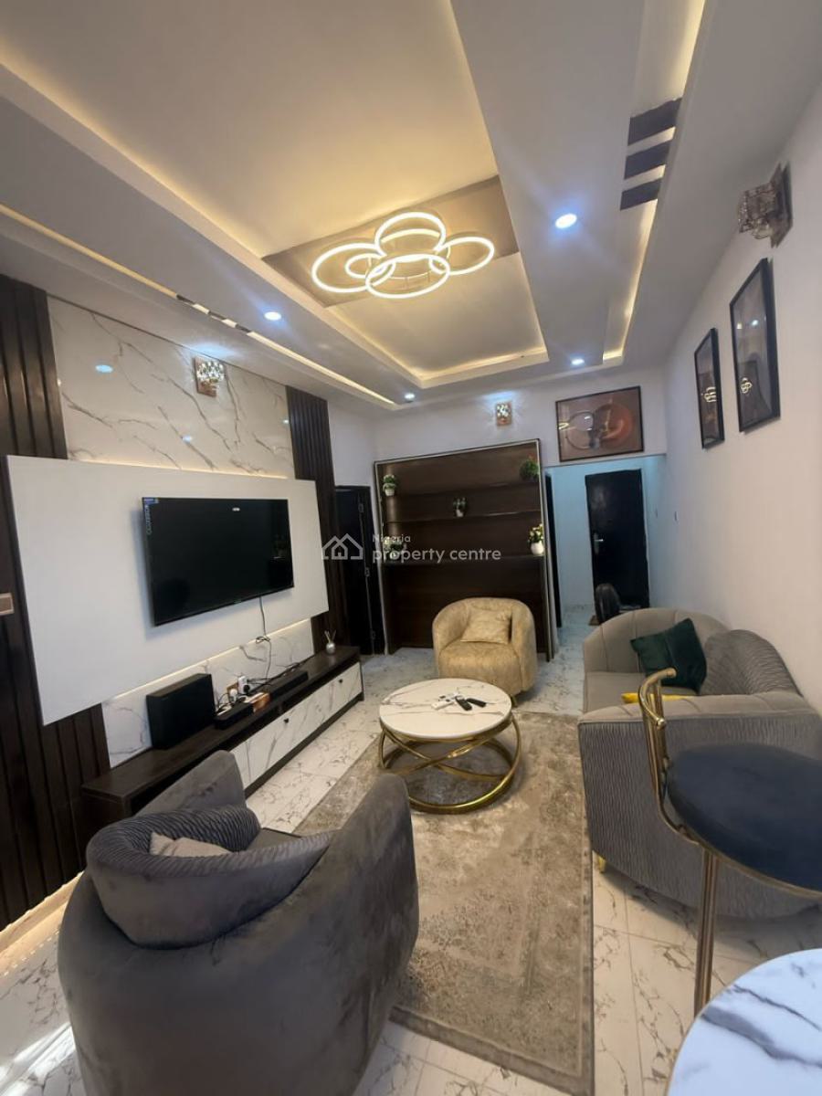 Exquisitely Nice Tastefully Furnished 1bedroom Apartment, in a Well Secured Mini Estate, Ikate Elegushi, Lekki, Lagos, Mini Flat (room and Parlour) for Rent
