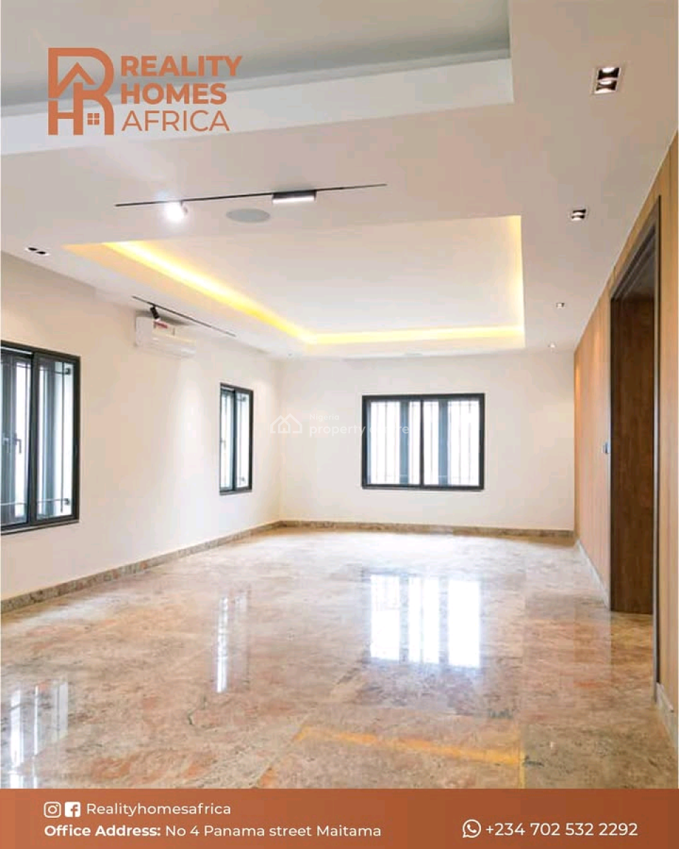 Newly Built 4 Bedroom Semi Detached Duplex with a Boys Quarter, Guzape District, Abuja, House for Sale