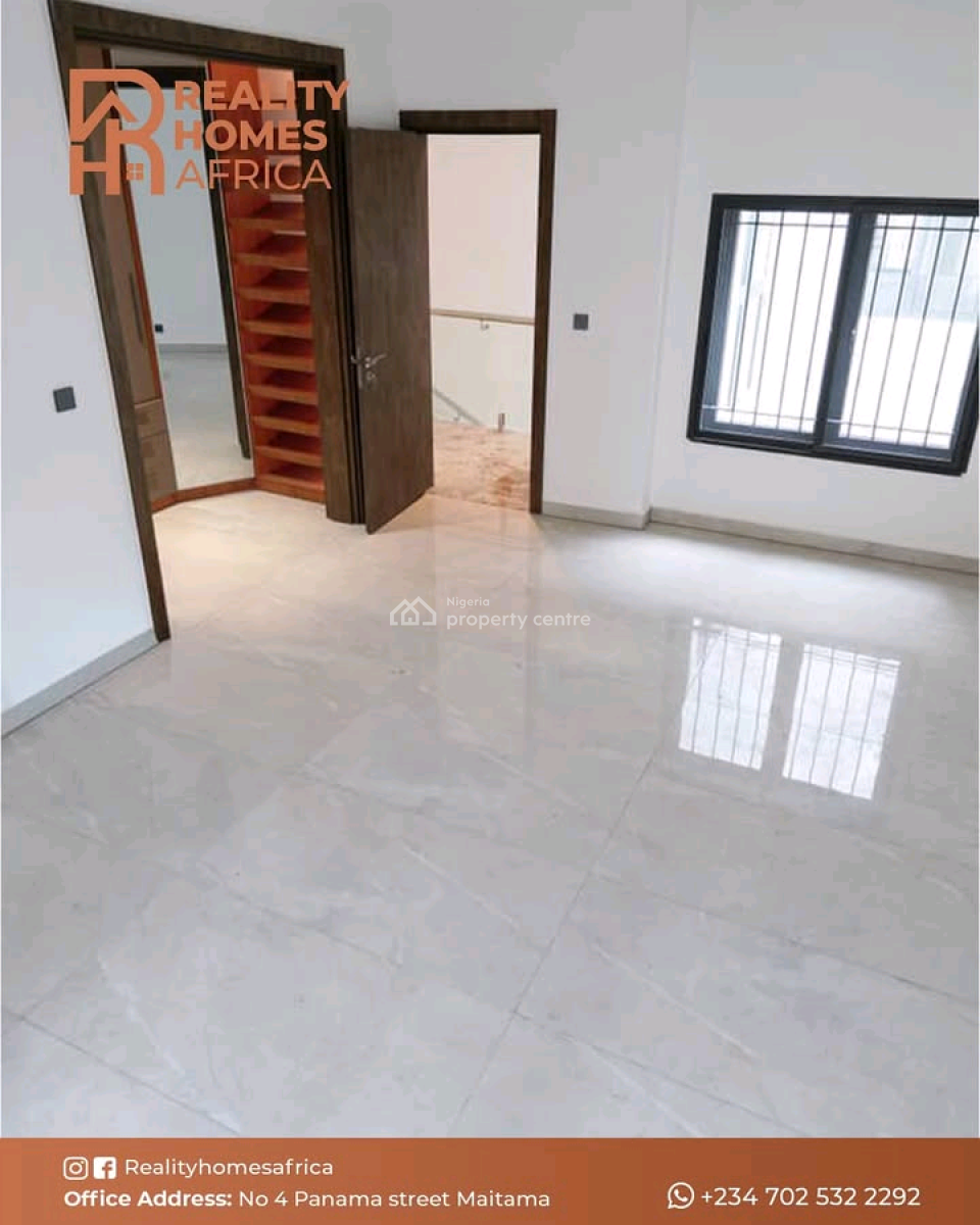 Newly Built 4 Bedroom Semi Detached Duplex with a Boys Quarter, Guzape District, Abuja, House for Sale