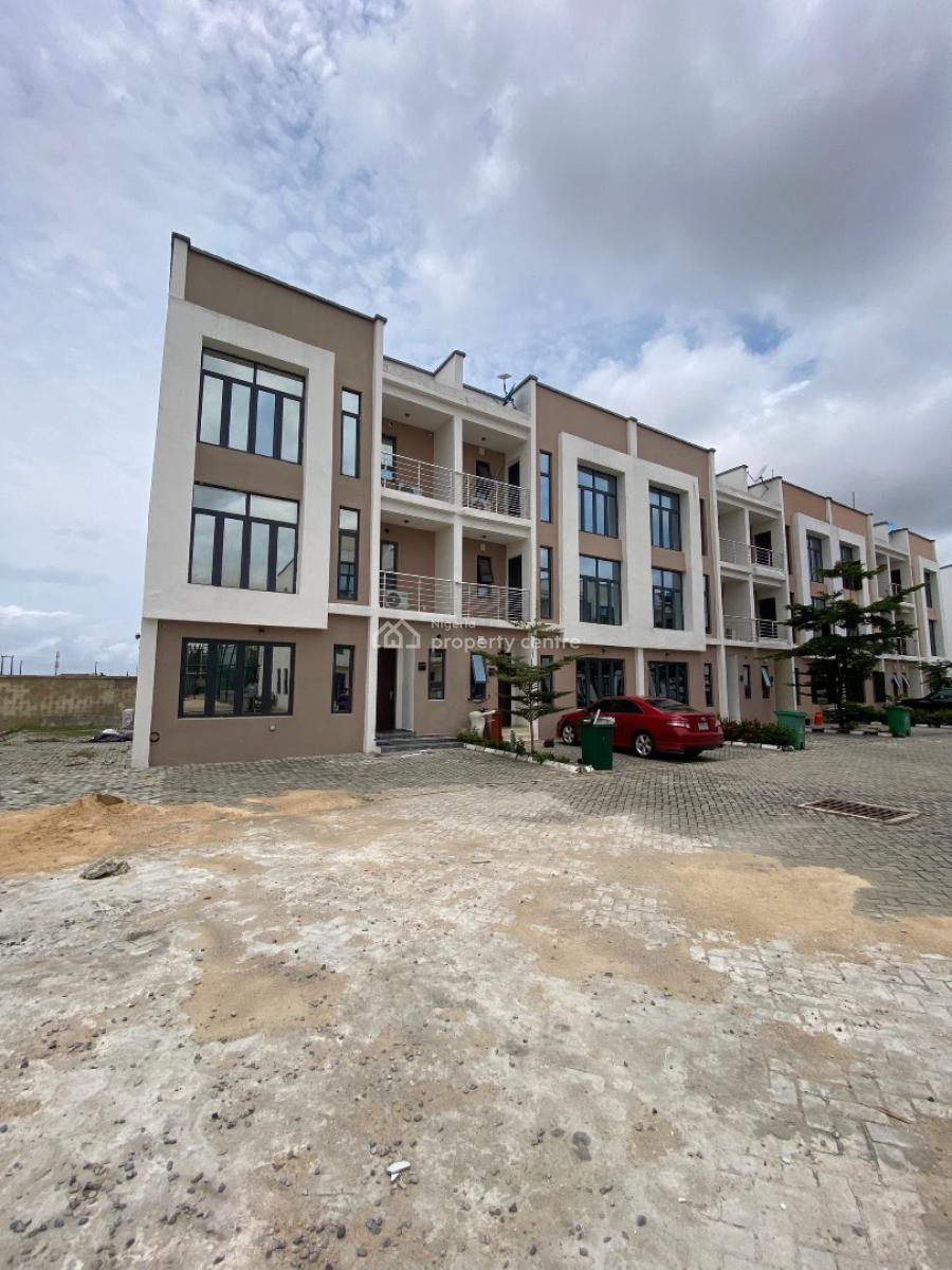 Fully Furnished 4 Bedroom Terrace with Bq and Playground, Osapa, Lekki, Lagos, Terraced Duplex for Sale