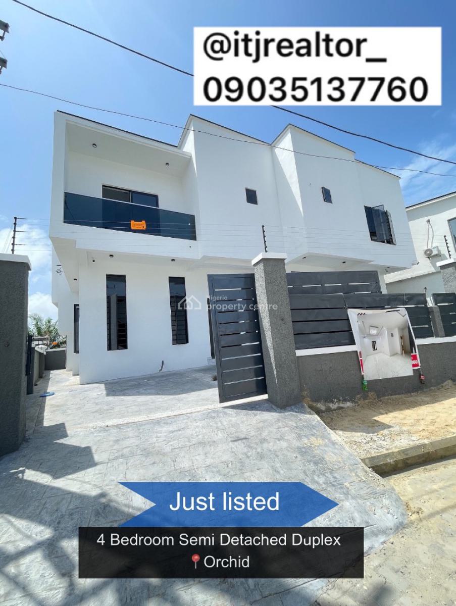 Lovely 4 Bedroom Semi Detached Duplex with Bq, Orchid, Lekki, Lagos, Semi-detached Duplex for Sale