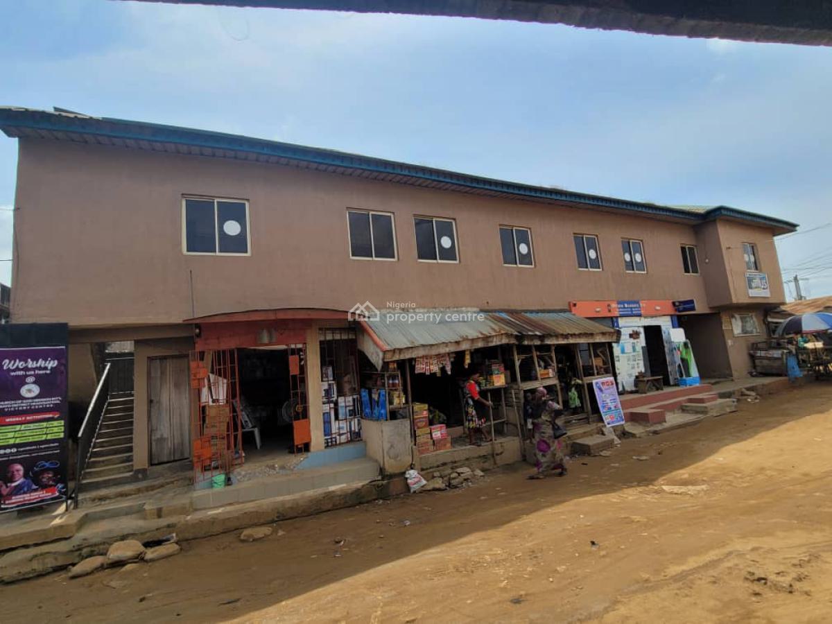 Shopping Complex, 8 Shops Grand Floor, Hall in First Floor 2 Toilets, Ibafo, Ogun, Plaza / Complex / Mall for Sale
