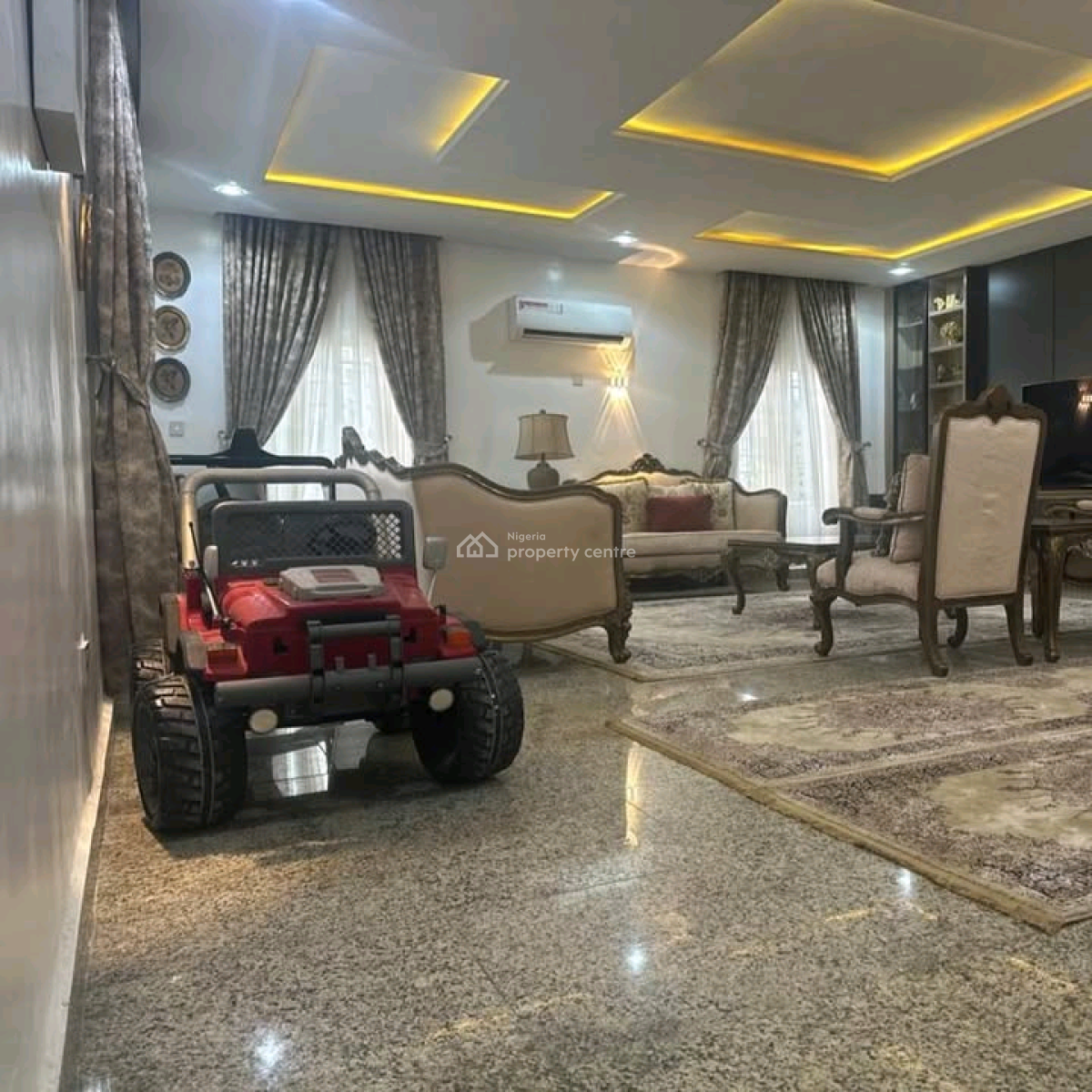 Furnished Five Bedroom Fully Detached Duplex with Maids Room Available, Asokoro District, Abuja, House for Sale