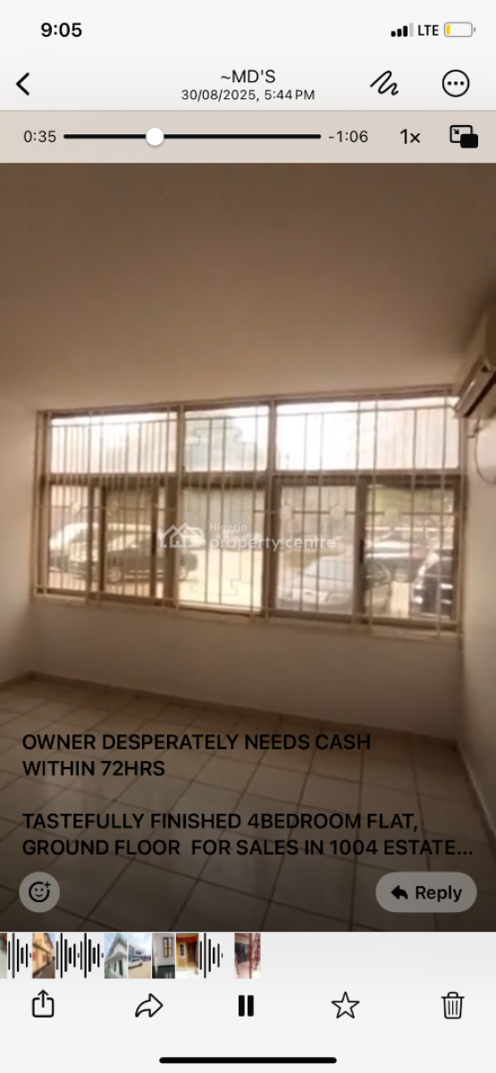 Distress Property Tastefully Finished 4bed Flat Ground Floor in Vi, 1004 Estate ,victoria Island ,lagos , Nigeria, Victoria Island (vi), Lagos, Flat / Apartment for Sale