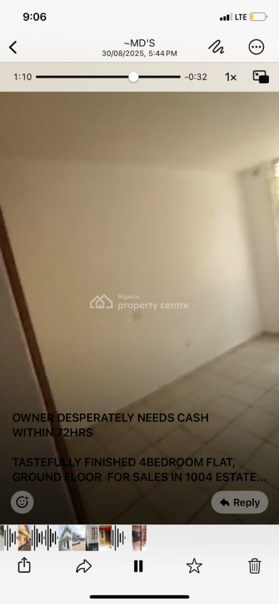 Distress Property Tastefully Finished 4bed Flat Ground Floor in Vi, 1004 Estate ,victoria Island ,lagos , Nigeria, Victoria Island (vi), Lagos, Flat / Apartment for Sale