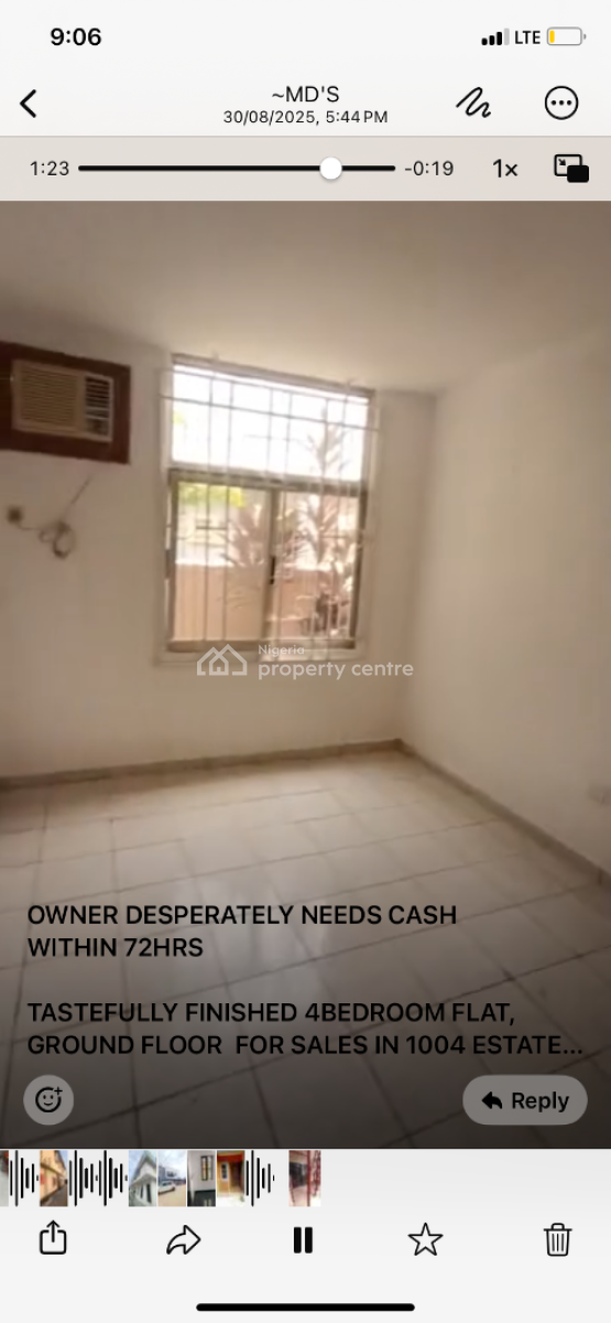 Distress Property Tastefully Finished 4bed Flat Ground Floor in Vi, 1004 Estate ,victoria Island ,lagos , Nigeria, Victoria Island (vi), Lagos, Flat / Apartment for Sale