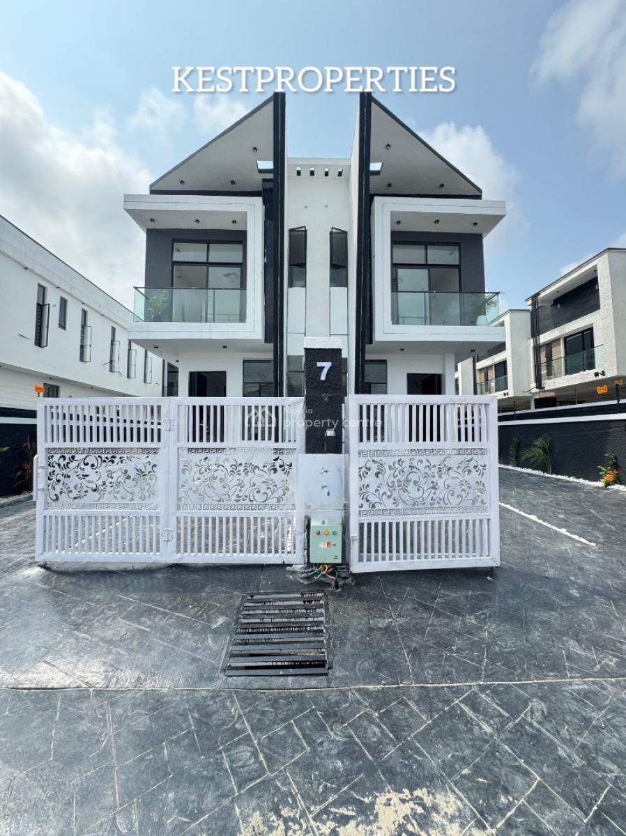 4 Bedroom Semi Detached Duplex with Bq, Ikota, Lekki, Lagos, Semi-detached Duplex for Sale