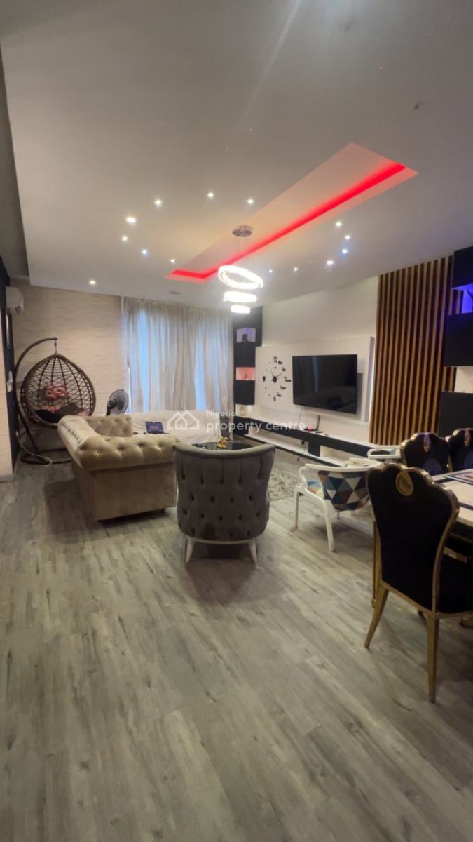 Furnished Shared 4 Bedroom Semi Detached with Uninterrupted Power., Laura Stephens, Lekki Phase 2, Lekki, Lagos, Terraced Duplex for Rent