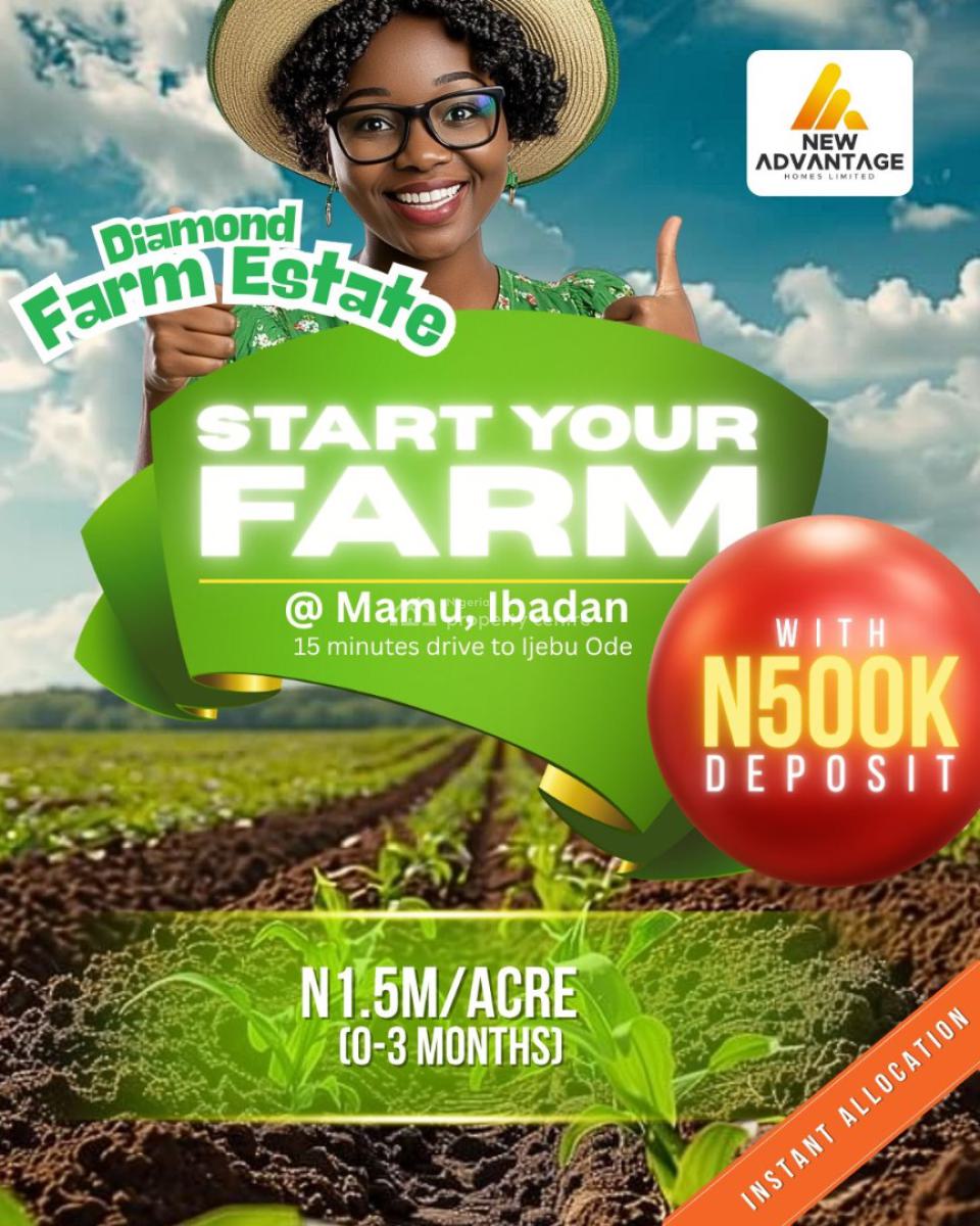 Diamond Farm Land, Ibadan, Oyo, Mixed-use Land for Sale
