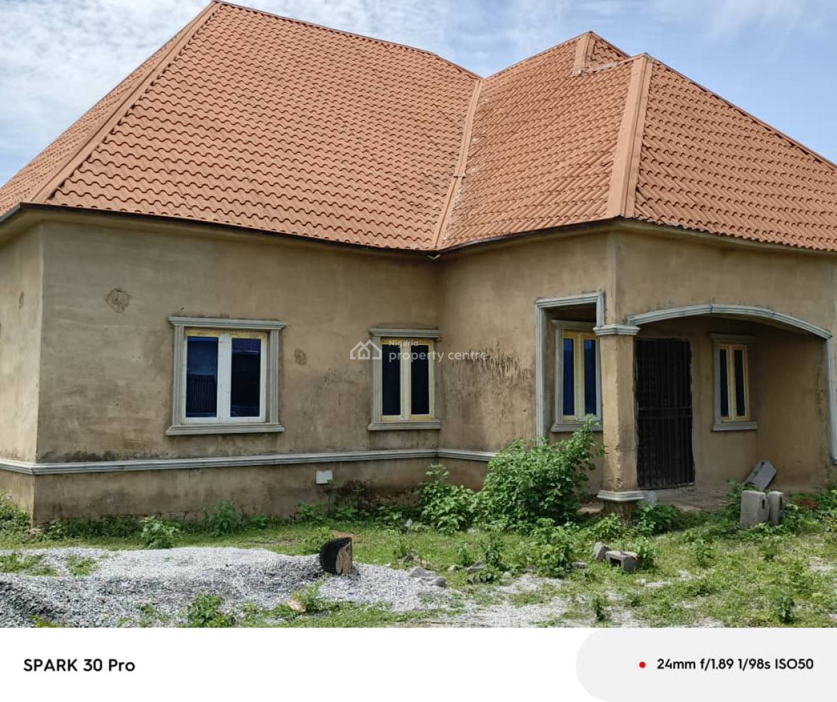 4bedroom Detached Bungalow Carcas, Estate at Lugbe By Voice on Nigeria Load, Lugbe District, Abuja, Detached Bungalow for Sale