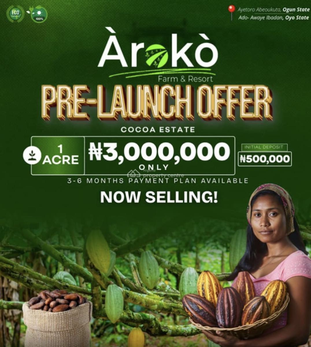 Palm Oil , Cocoa Plantation, Livestock Farm Etc, Abeokuta North, Ogun, Land for Sale