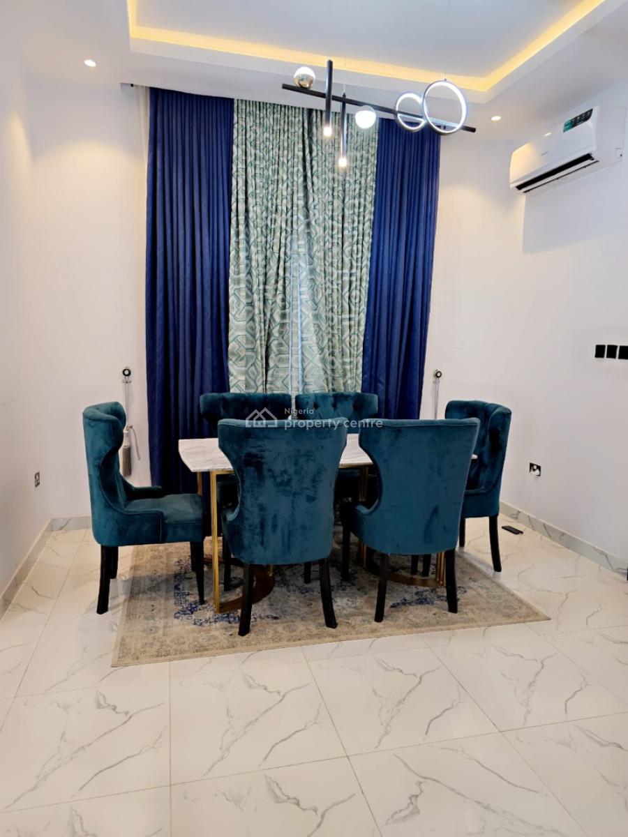 4bedroom Semidetached Fully Furnished Duplex with Bq, Lekki Scheme2 Abraham Adesanya, Ajah, Lagos, Semi-detached Duplex for Rent
