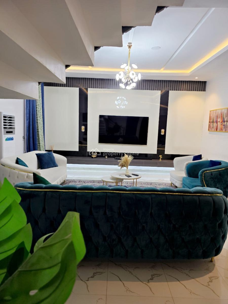 4bedroom Semidetached Fully Furnished Duplex with Bq, Lekki Scheme2 Abraham Adesanya, Ajah, Lagos, Semi-detached Duplex for Rent