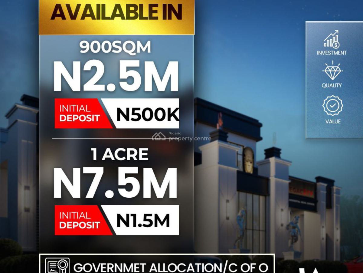 Land Investment Opportunity in a Developing Location., Edo Megacity Estate, Benin, Oredo, Edo, Mixed-use Land for Sale