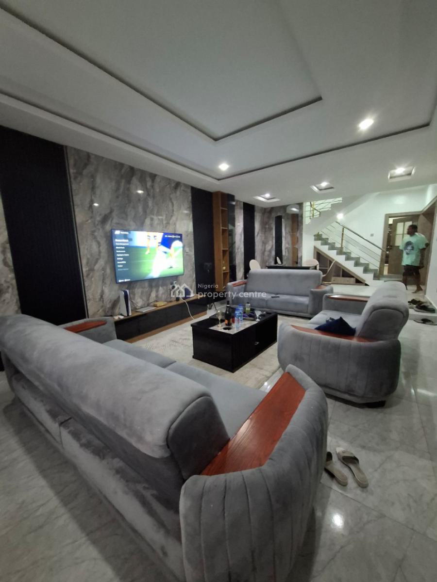 Furnished Four Bedroom Terraced Duplex, Naf Valley Estate, Asokoro District, Abuja, Terraced Duplex for Rent