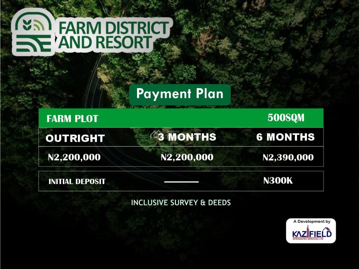 Own a Plot of Farm and Spread The Balance, Odogbolu, Ogun, Land for Sale