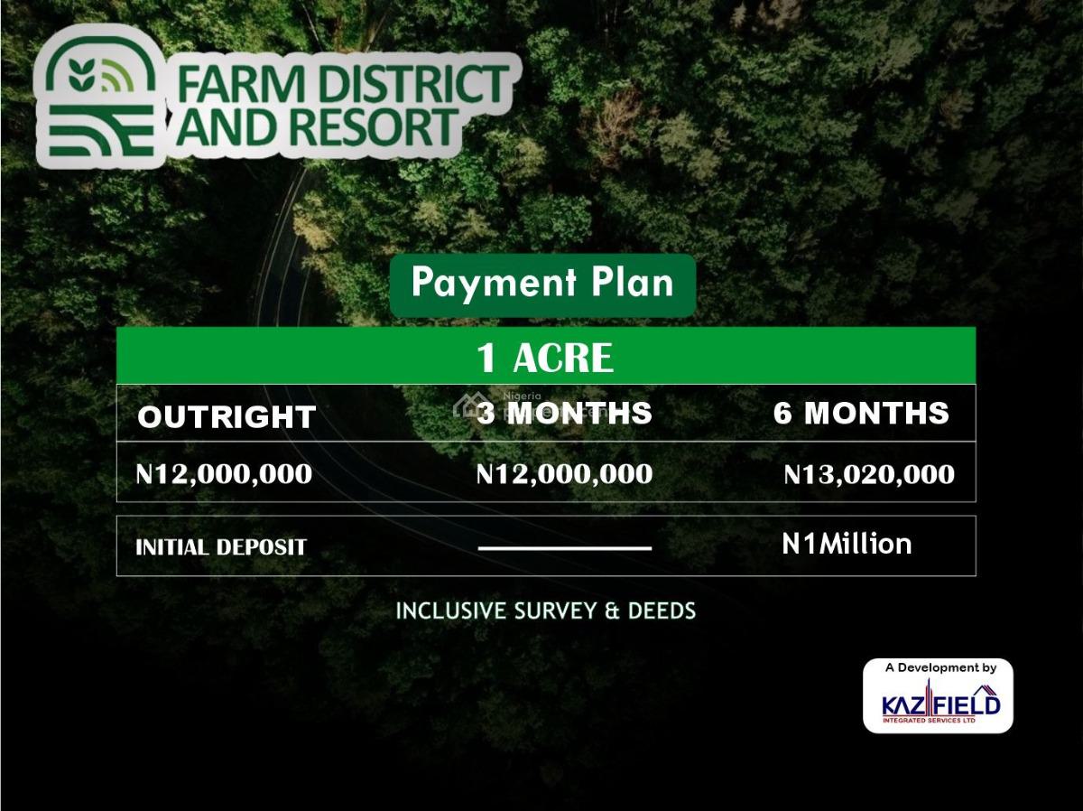 Own a Plot of Farm and Spread The Balance, Odogbolu, Ogun, Land for Sale