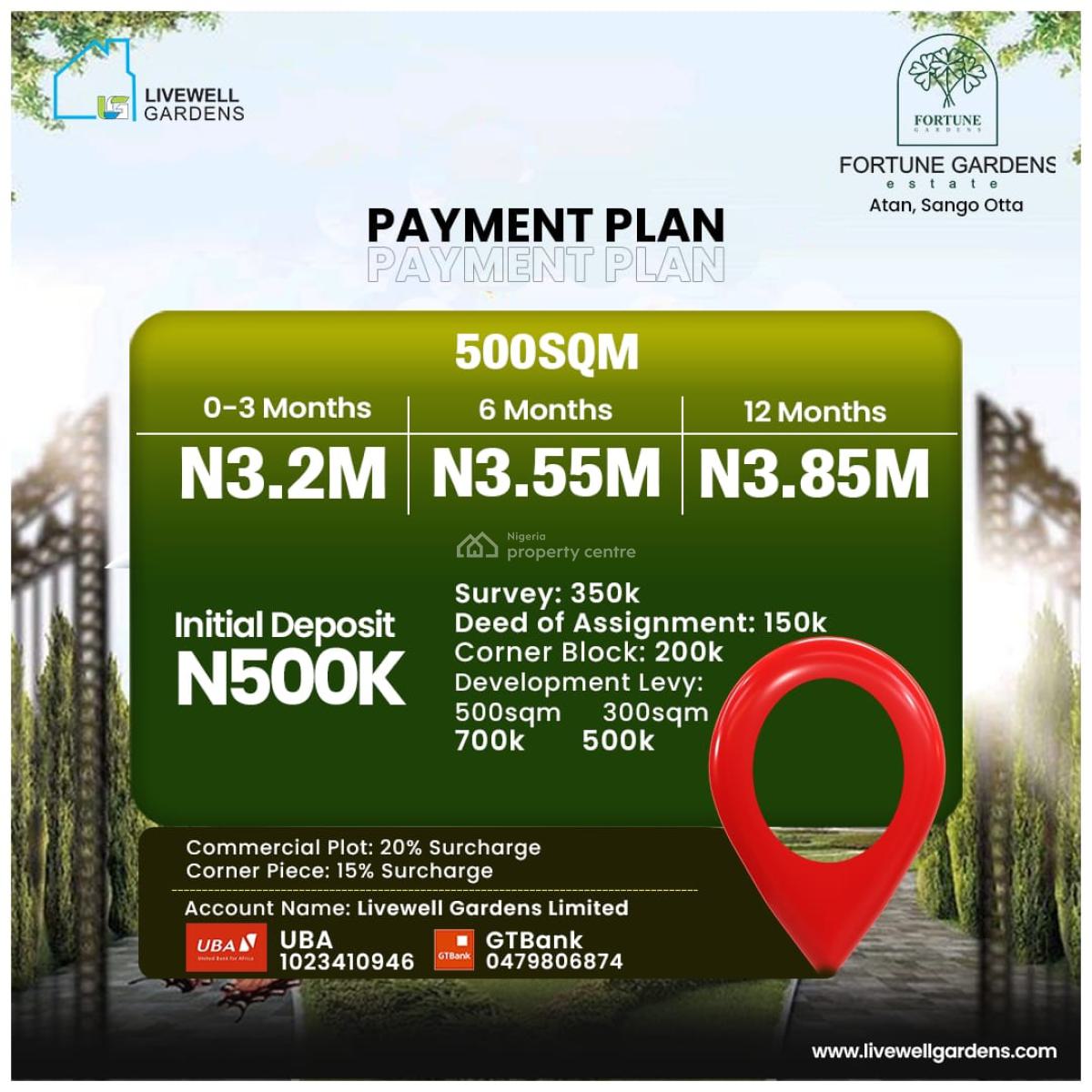 Affordable Plots of Mixed-use Land, Fortune Gardens, Sango Ota, Ogun, Mixed-use Land for Sale