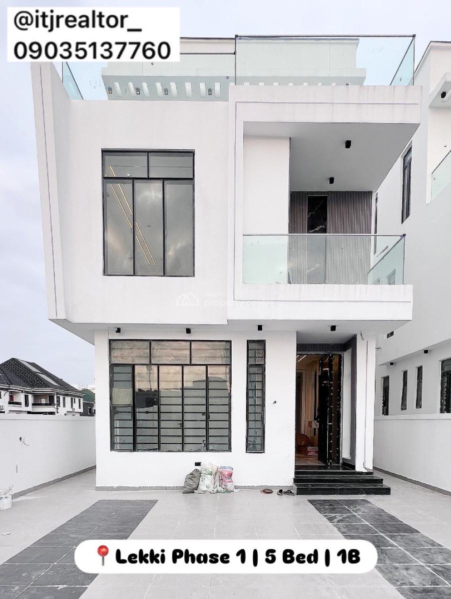 Stunning 5 Bedroom Detached Duplex with Pool,cinema,, Lekki Phase 1, Lekki Phase 1, Lekki, Lagos, Detached Bungalow for Sale