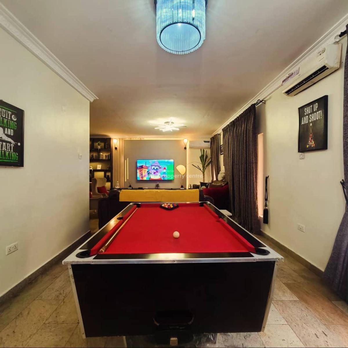 Lovely 4 Bedroom Duplex with 2 Living Rooms, Snooker Table, Starlink, Ikeja Gra, Ikeja, Lagos, House Short Let