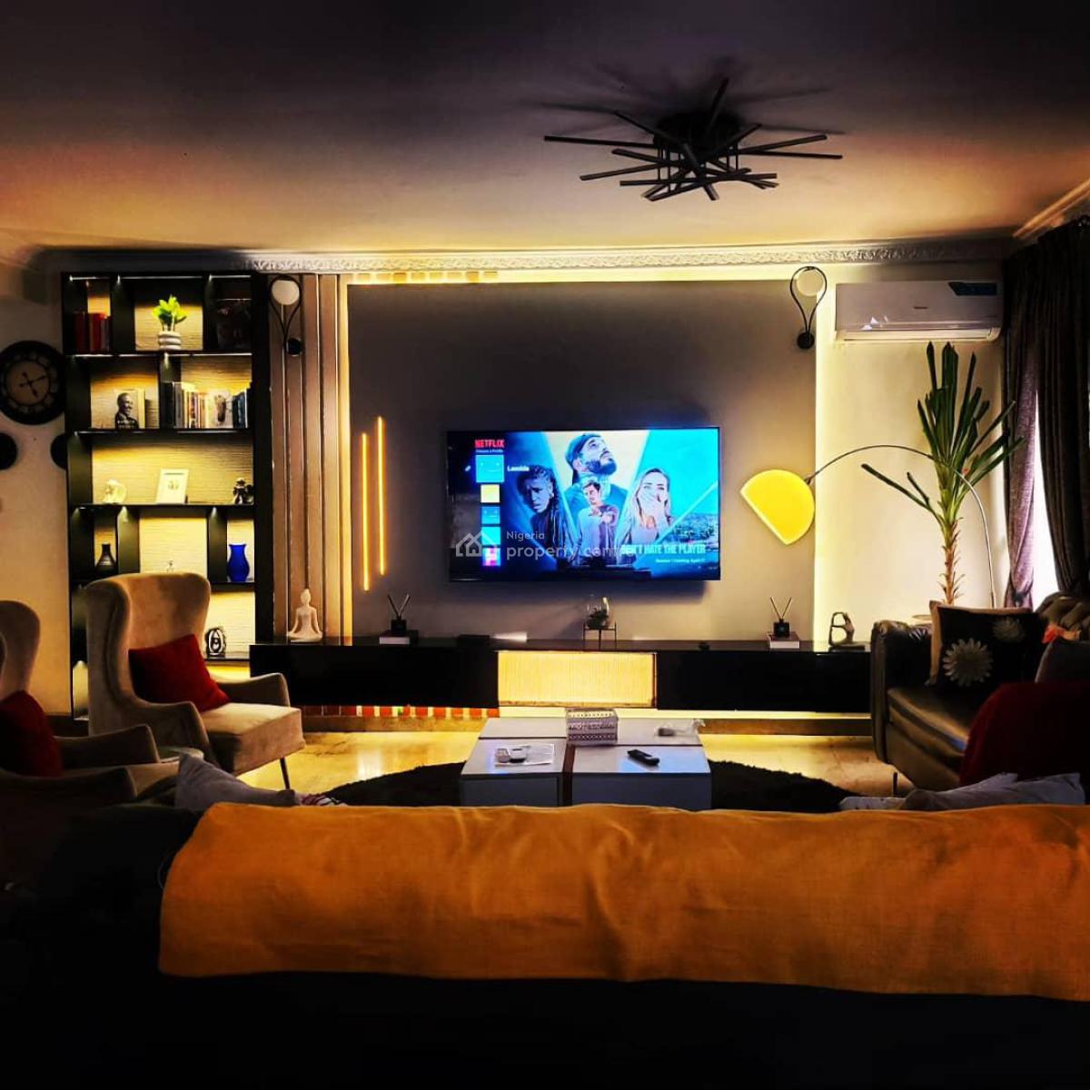 Lovely 4 Bedroom Duplex with 2 Living Rooms, Snooker Table, Starlink, Ikeja Gra, Ikeja, Lagos, House Short Let