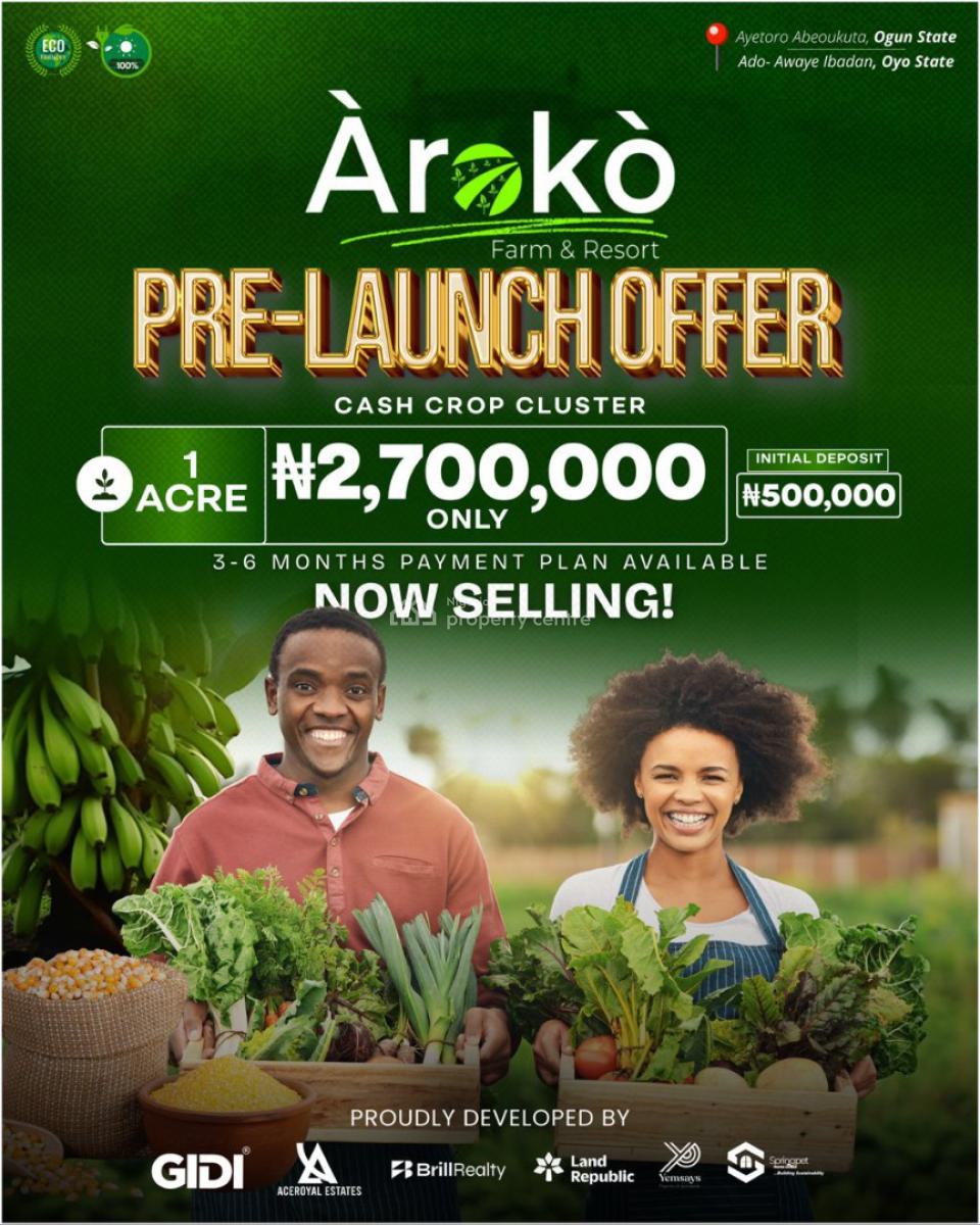 Farm and Resort to Create Employment and Wealth, Aroko Farm and Resort, Abeokuta North, Ogun, Mixed-use Land for Sale