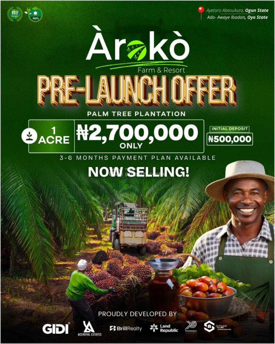 Farm and Resort to Create Employment and Wealth, Aroko Farm and Resort, Abeokuta North, Ogun, Mixed-use Land for Sale