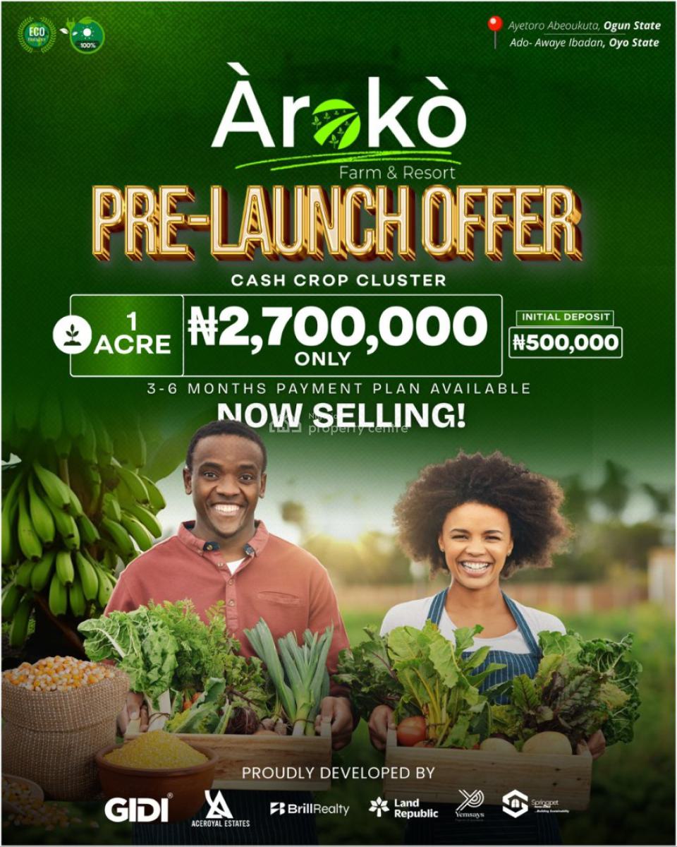 Farm and Resort to Create Employment and Wealth, Aroko Farm and Resort, Abeokuta North, Ogun, Mixed-use Land for Sale