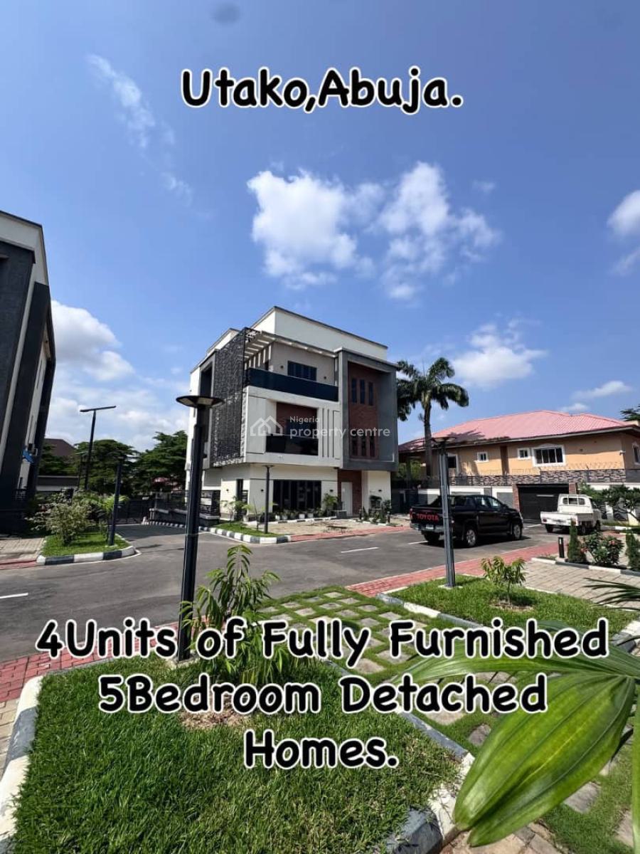 Brand New Tastefully Built and Furnished 4 Units of 5 Bedroom Duplex, Utako, Utako, Abuja, Detached Duplex for Sale