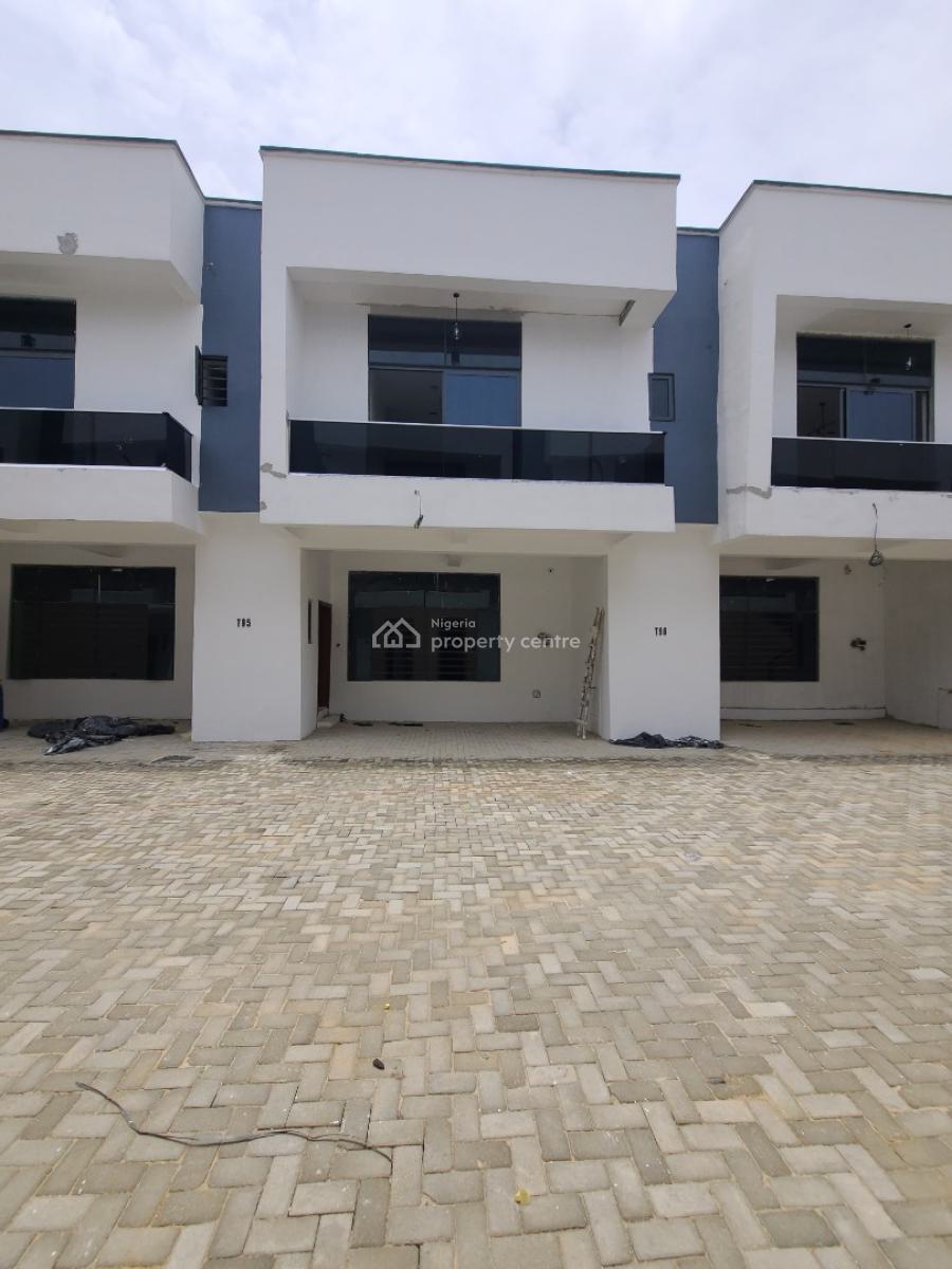 Luxury Beautiful 4 Bedroom Terrace Duplex, Inside a Estate in Alaska Bus Stop, The Estate Is Facing The Express, Alasia, Ajah, Lagos, Terraced Duplex for Sale