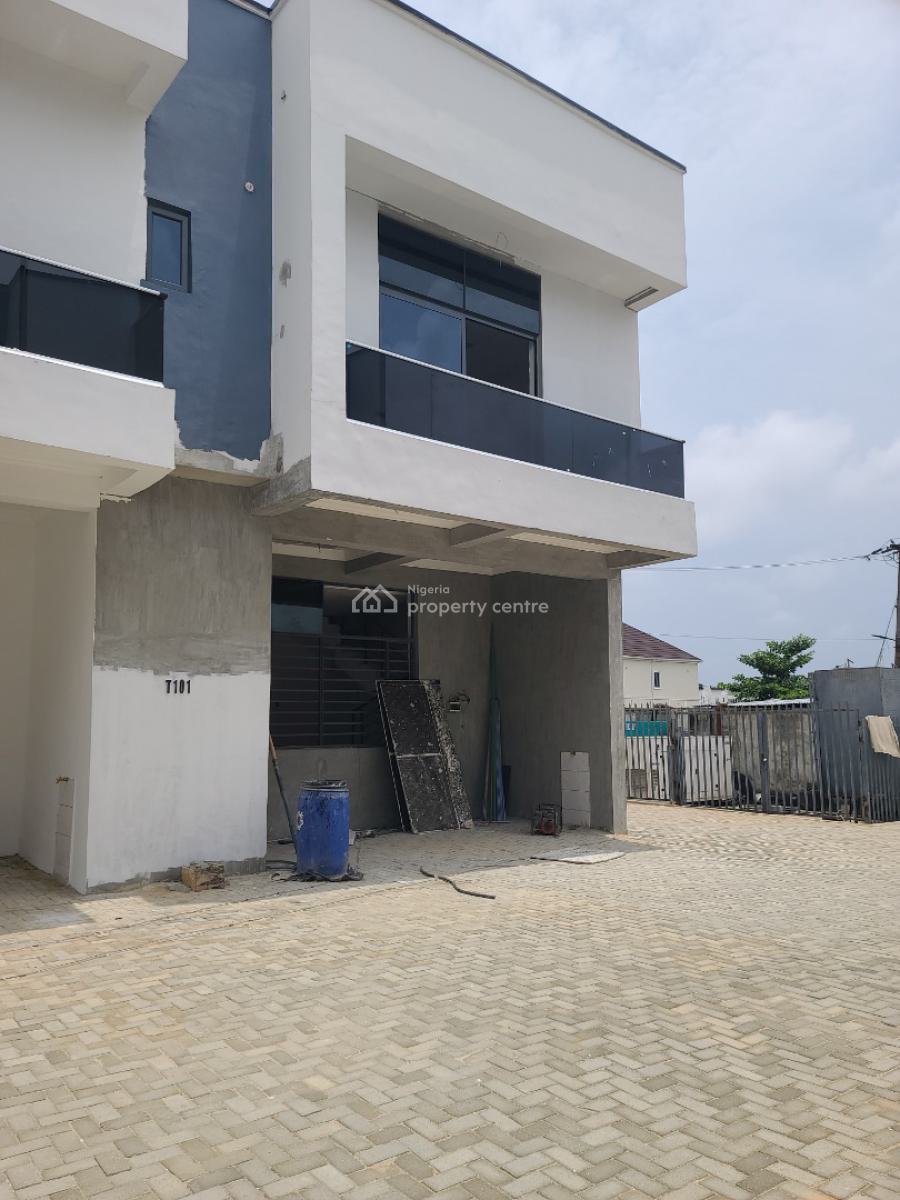 Luxury Beautiful 4 Bedroom Terrace Duplex, Inside a Estate in Alaska Bus Stop, The Estate Is Facing The Express, Alasia, Ajah, Lagos, Terraced Duplex for Sale