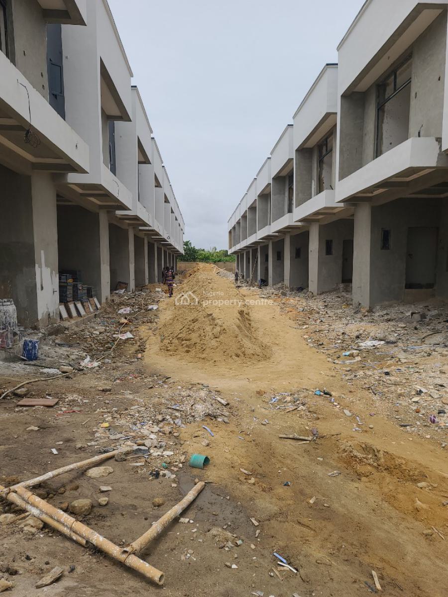 Luxury Beautiful 4 Bedroom Terrace Duplex, Inside a Estate in Alaska Bus Stop, The Estate Is Facing The Express, Alasia, Ajah, Lagos, Terraced Duplex for Sale