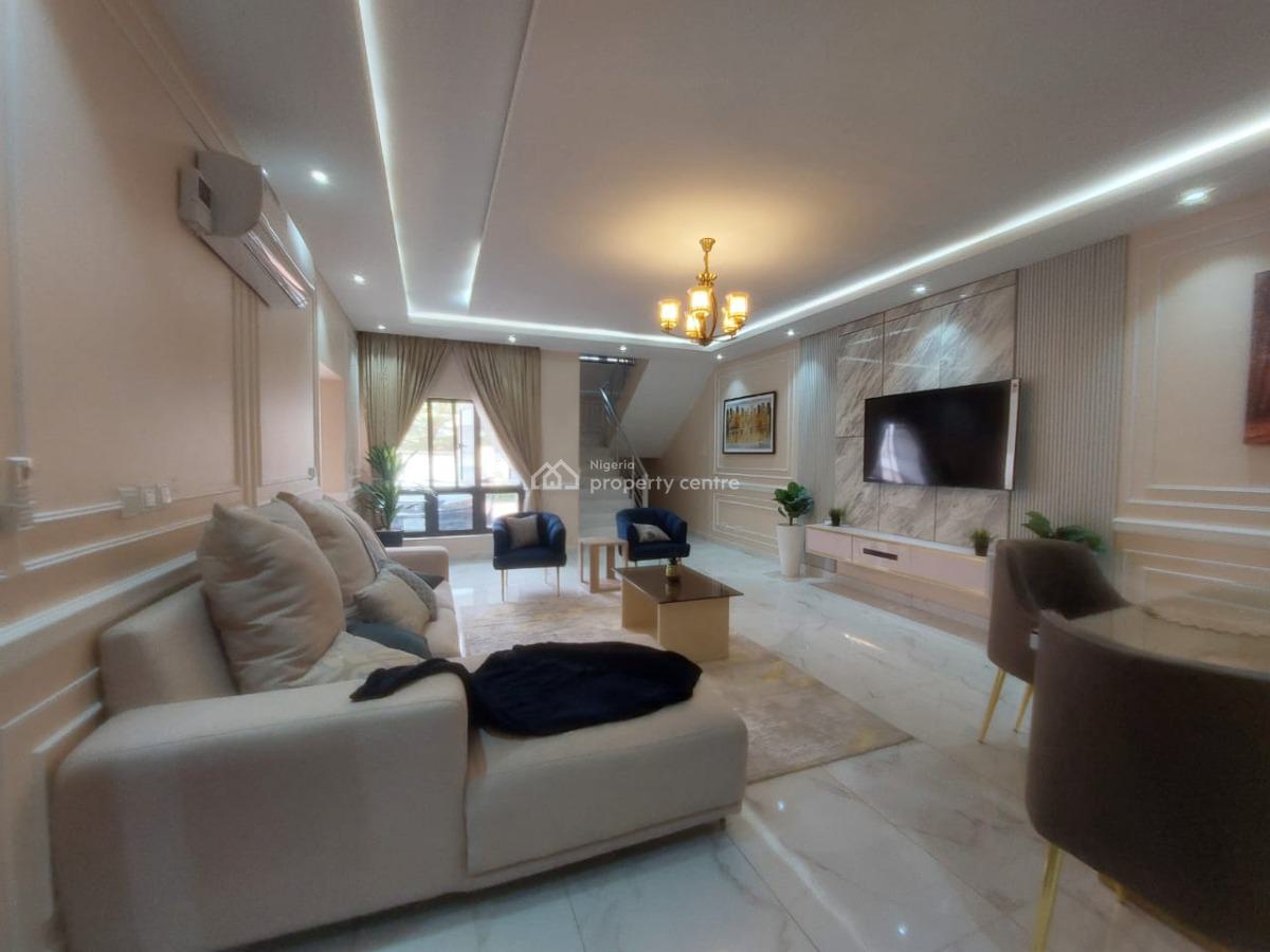 4 Bedroom Fully Furnished Terraced Duplex with a Room Boys Quarters, Periwinkle Estate, Lekki Phase 1, Lekki, Lagos, Terraced Duplex for Rent