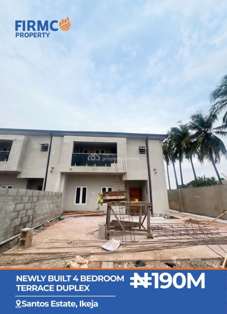 Ultra Modern 4-bedroom Terrace Duplex in Santos Estate, Ikeja, Ikeja, Lagos, Terraced Duplex for Sale